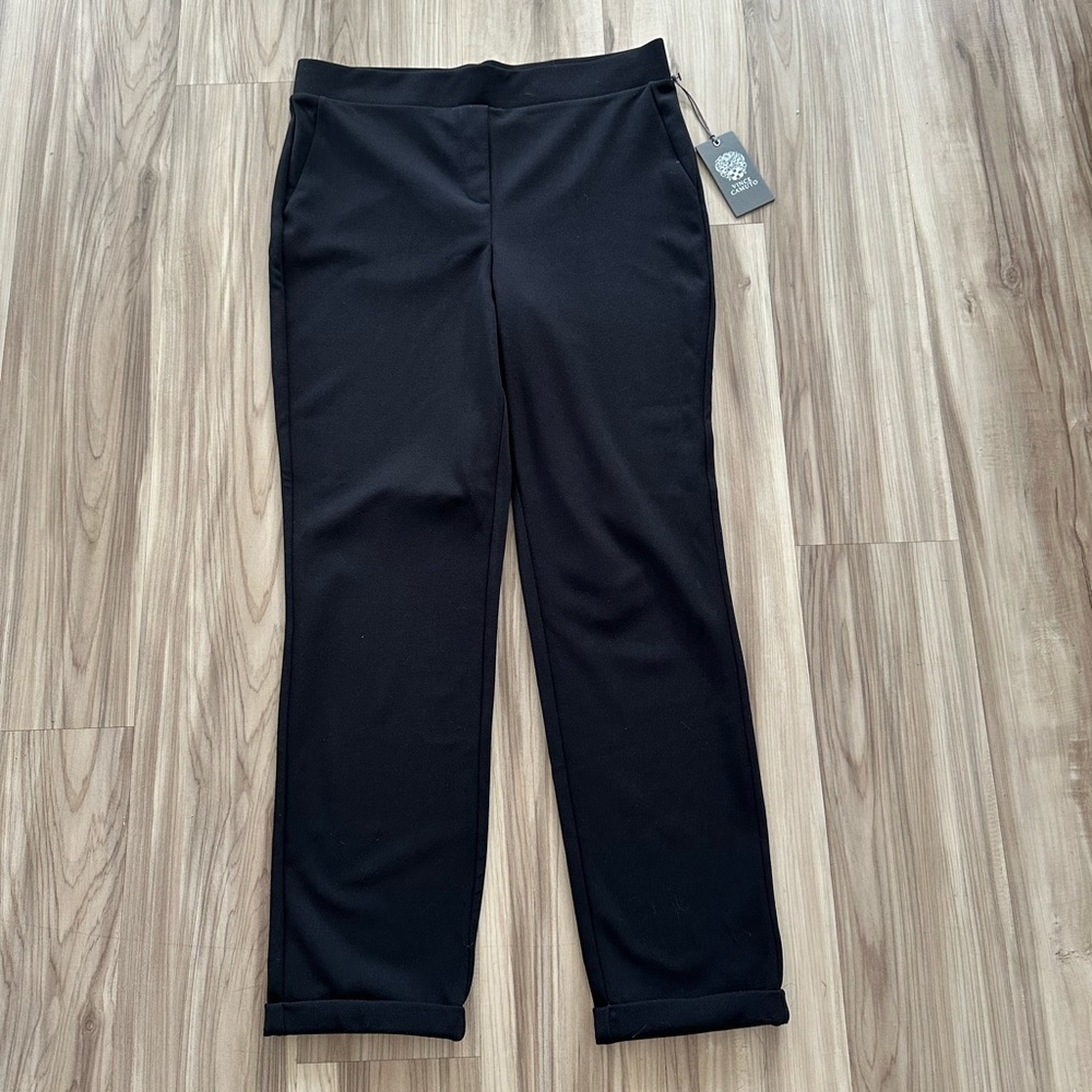 Vince Camuto Black Ankle Pants Elastic Waist Small